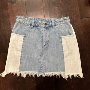 Free People jean skirt